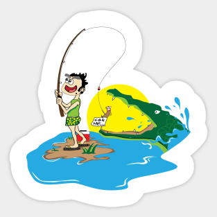 Fun Fishing Sticker